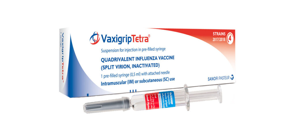 واکسن آنفولانزا فرانسوی - واکسی گریپ تترا (Vaxigrip Tetra)